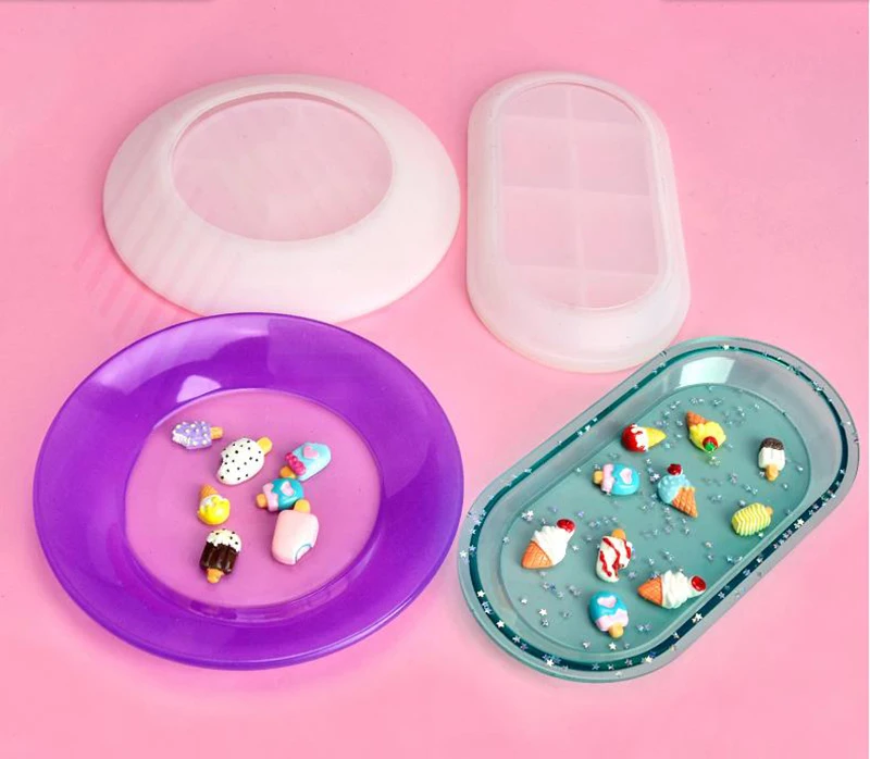 Кристаллическая эпоксидная пластина сделай сам ручная работа ювелирная плоская