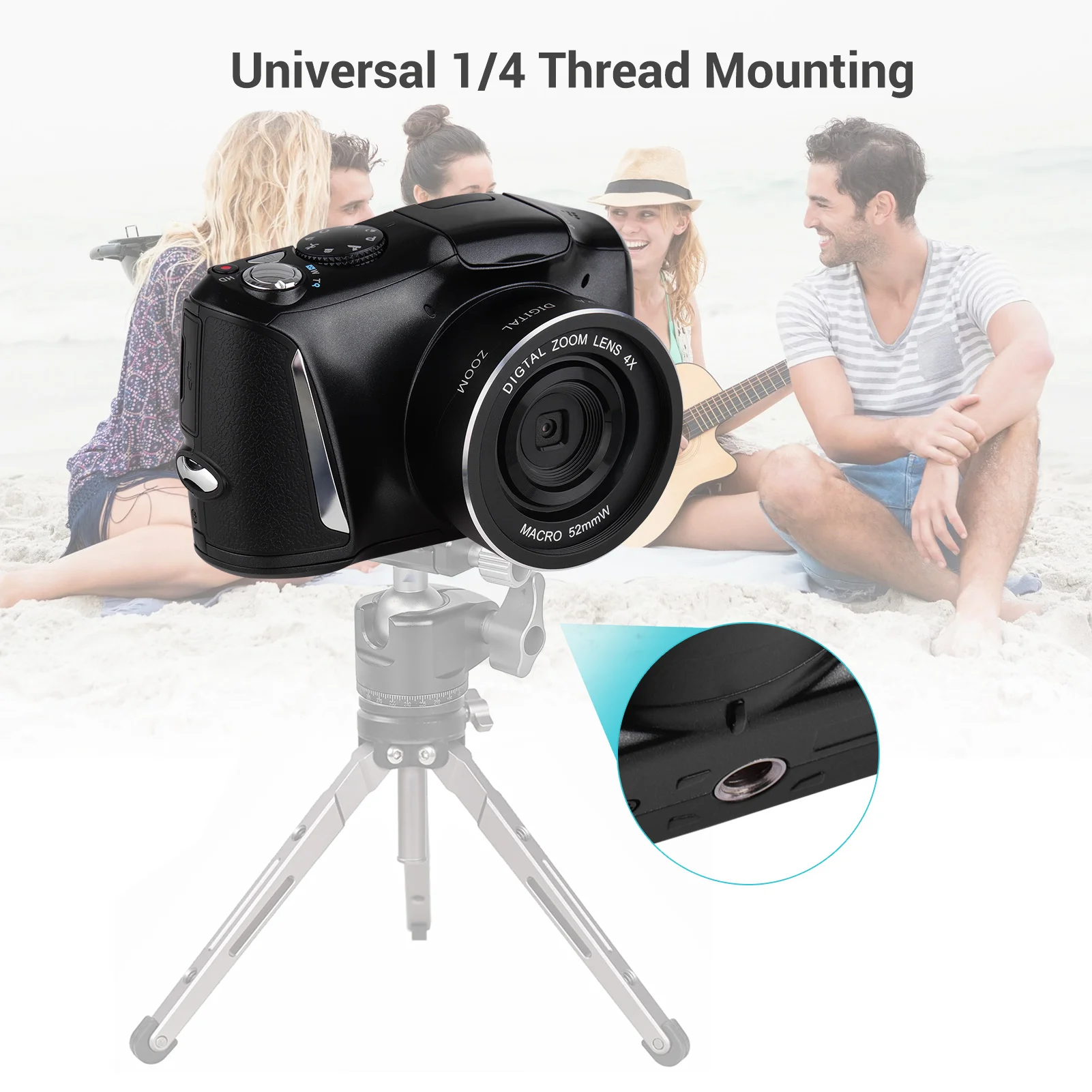48MP 2 7 K Ультра HD Цифровая камера видео видеокамера анти встряхивание лица