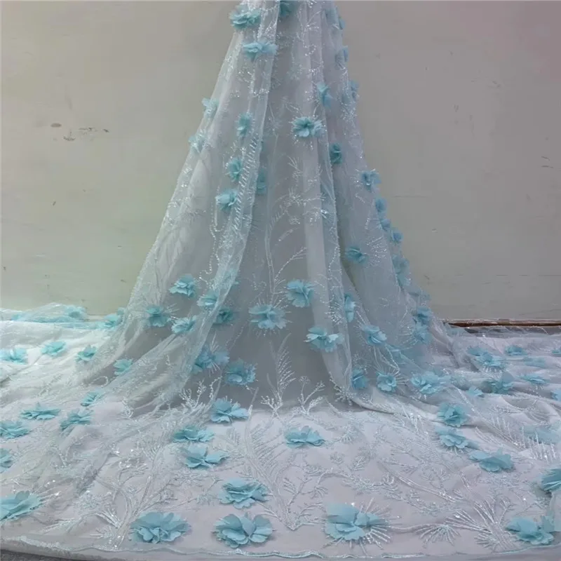 Madison нигерийские кружевные ткани 2019 высокое качество африканские 3D Цветочная