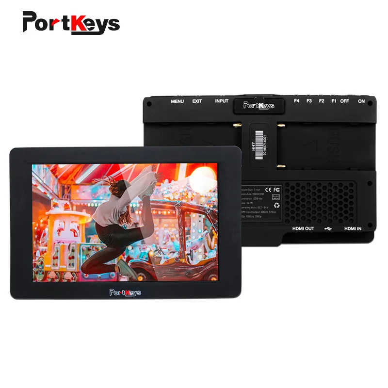 Монитор PortKeys HH7 4k 7 'ƉD LUT 4K HDMI кабель совместимый с камерой монитором wHistogram для