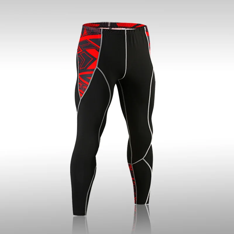Мужские компрессионные штаны колготки леггинсы для бега тренажерного зала