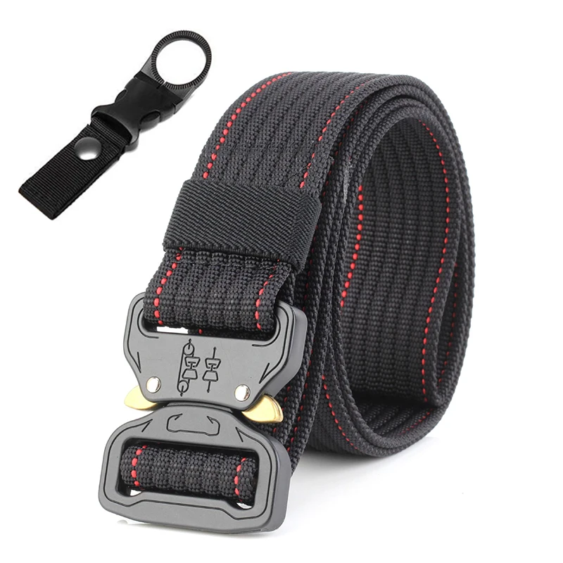 Регулируемый тактический ремень сверхмощный военный нейлоновый поясной с