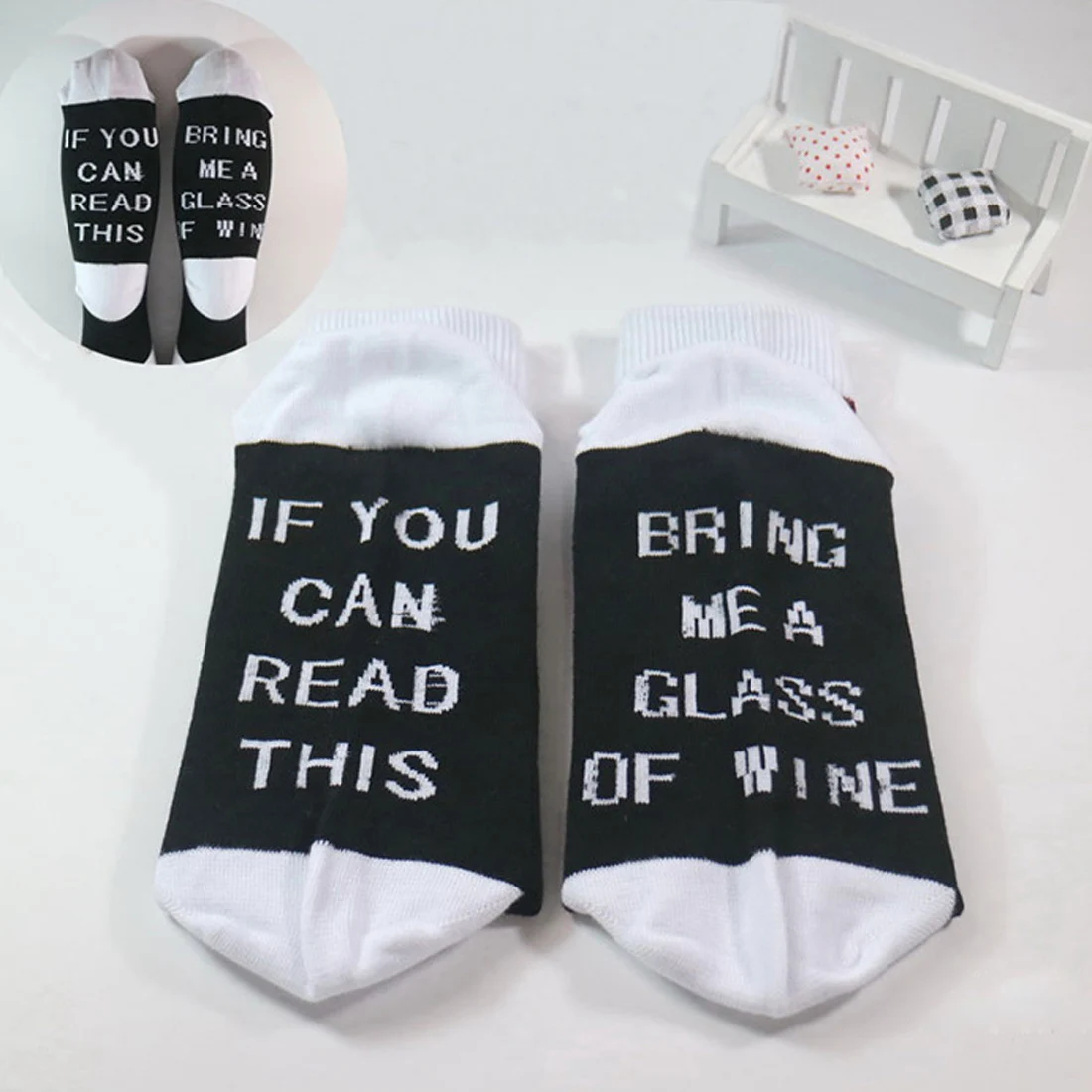 

Funny If You Can Read This Bring Me A Beer Pattern Novelty Art Christmas Gift Humour Words Socks Hipster Rock Punk Club Sox