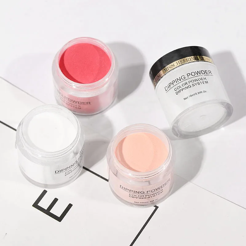 1 коробка погружная пудра серия розовых и белых цветов без УФ лампы сушка для