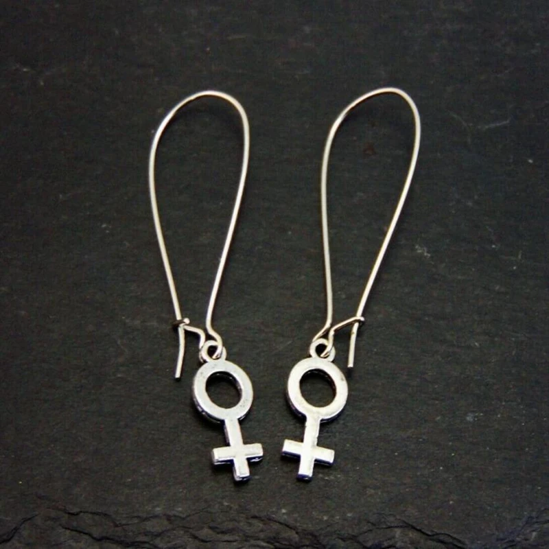 В винтажном стиле сапоги в панковском женские символ висячие серьги буддистские