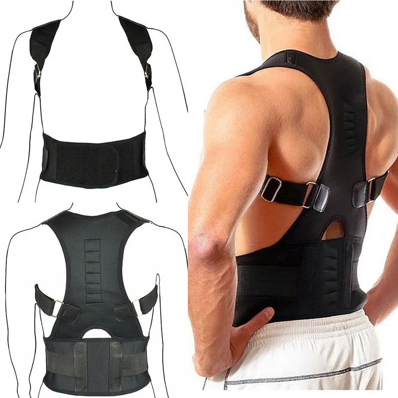 Фото New Professional Adjustable posture corrector Posture Brace Magnet Therapy Straps Back Neck Corrector Spine Support Красота и New Professional Adjustable posture corrector Posture Brace Magnet Therapy Straps Back Neck Corrector Spine Support Красота и