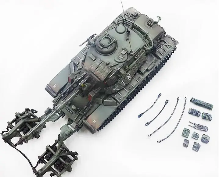 Тонкая 1 / 72 ЦАХАЛ m60a1 минессорный Танк модель Израиля 6B основной боевой танк