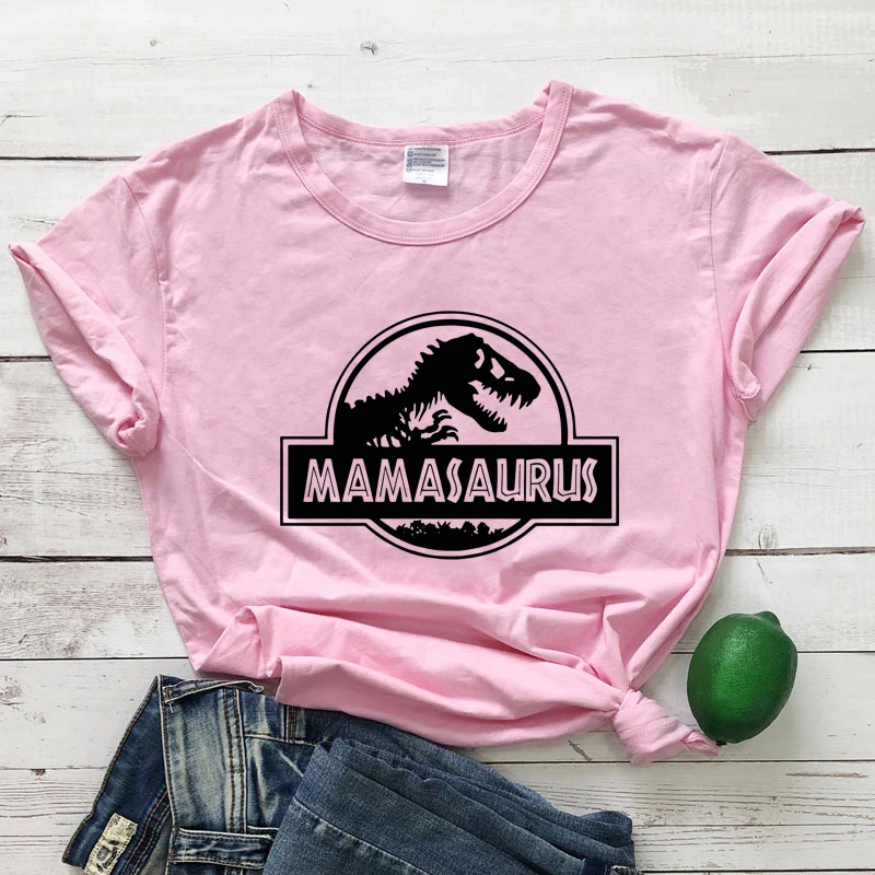 Mamasaurus  T-shirt Funny Mother's Day Gift Tshirt Camiseta Women Graphic Mom Life Tee Shirt Top Drop Shipping