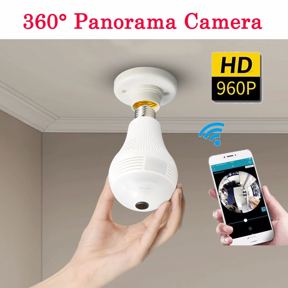 Wi Fi HD 920P IP 360 мини камера 4k DVR P2P Видеокамера беспроводная видеонаблюдения с
