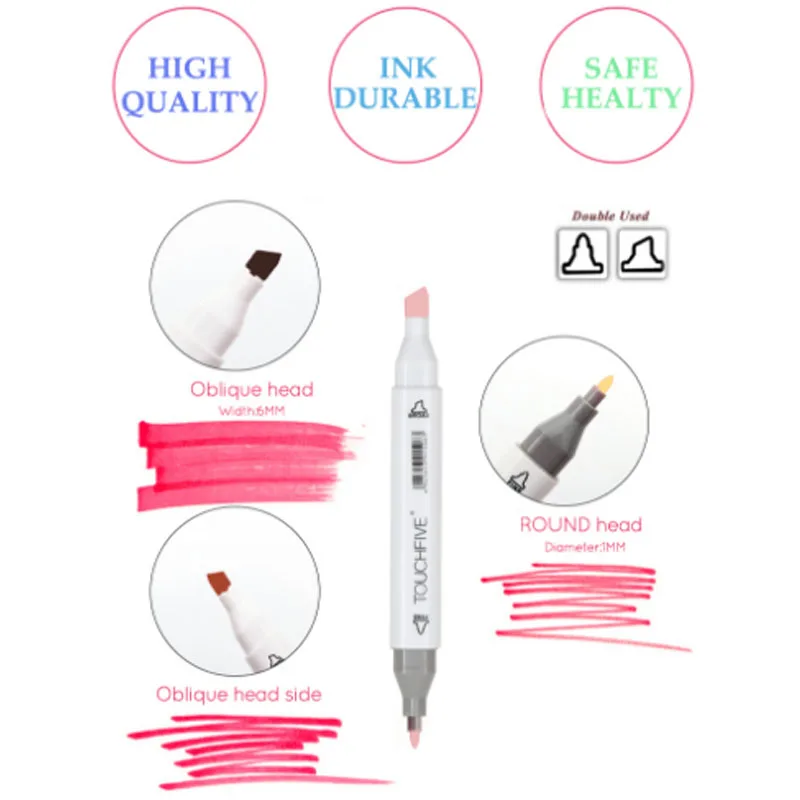 

TOUCHFIVE 168 sketch Markers pens Set Dual Head art paint Pen Draw Manga marker coloring drawer Suppliy student hand-paint pen