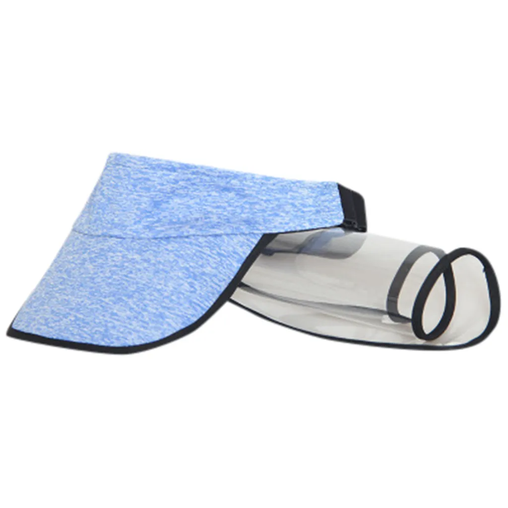 

Anti-spitting Protective Hat Dustproof Cover Peaked Cap Hat Adjustable Size Women Men Visors Cap Unisex Anti-spitting