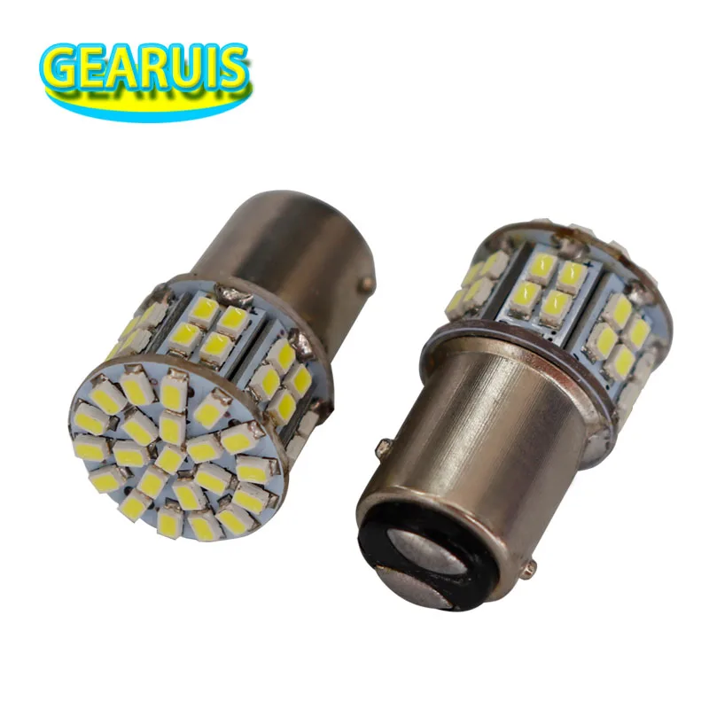 50 шт. автомобильные наклейки на S25 P21/5 Вт 1157 BAY15D Strobe flash SMD 1206 светодиодный 1156 ba15s