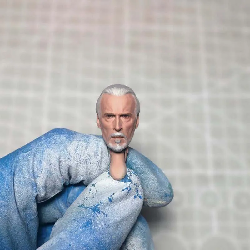 

Tbleague 1/12 Scale Count Dooku Head Sculpt Christopher Lee Head Carving for 6in SHF Action Figure Toy Presale