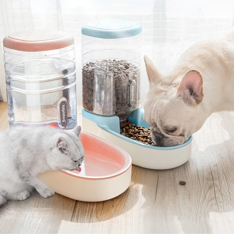 

3.8L Dog Bowl Pet food Water Dispenser for Dogs Cat Automatic Pet Feeder Plastic Dog Water Bottle Food Water Bowl for Dog Feeder
