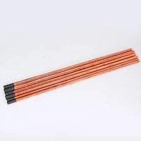 5pcs air carbon arc gouging rods copper round graphite electrode rod for dc gas gouging gun electrode carbon rod 4 10mm