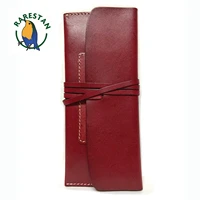rarestan vintage bifold cowhide leather wallet long clutch retro metal snap wallet for men women wallet