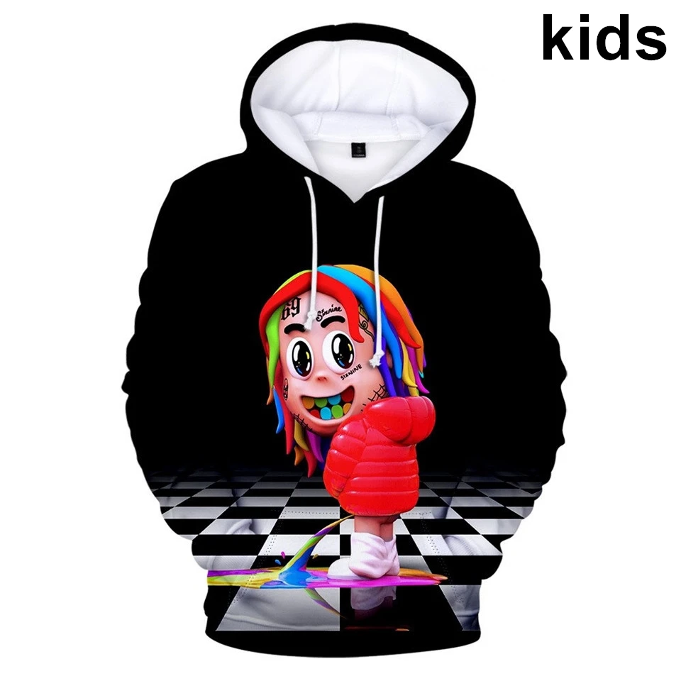 Детские толстовки с капюшоном от 2 до 13 лет 6ix9ine Gooba толстовка 3D принтом для