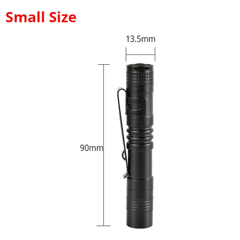 Small Size Мини портативный небольшой держатель для ручек светодиодный фонарик для ночной ходьбы освещение для обслуживания автомобиля светодиодный водонепроницаемый фонарь Linterna - Испускаемый цвет: Small Size