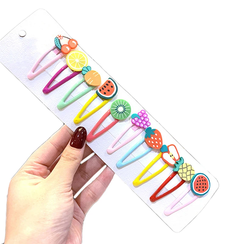 

1Set Girls Cute Cartoon Animal Fruit Colorfur Hairpins Children Sweet Hair Clip Barrettes Headband Kids Fashion Hair Accessories