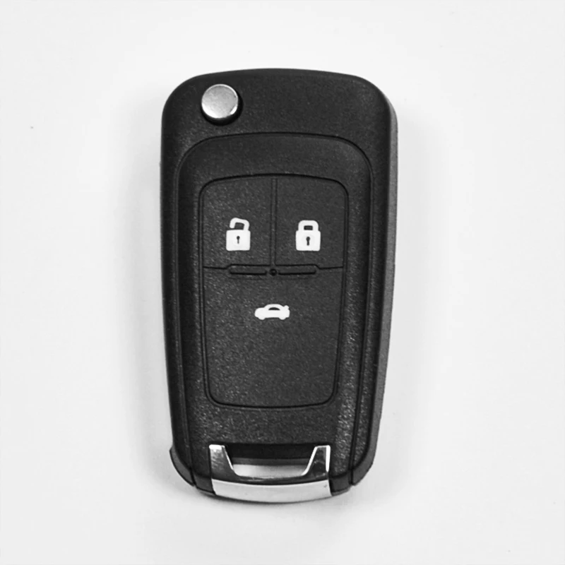 Чехол для ключа с 3 кнопками Автомобильный складной дистанционный ключ