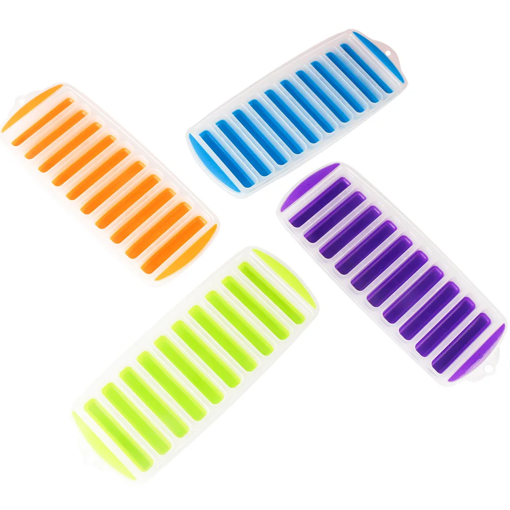 Творческий Силиконовый Лоток с формой для кубиков льда палец 10 сетки Шоколад