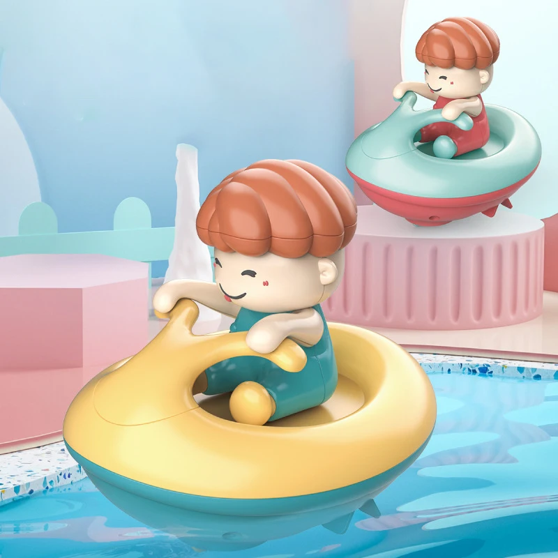 

Doll Speed Boat Ship Wind Up Toy Clockwork Toys Float In Water Kids Toys Classic Shower Boating Bath Toys for Children Boys Gift