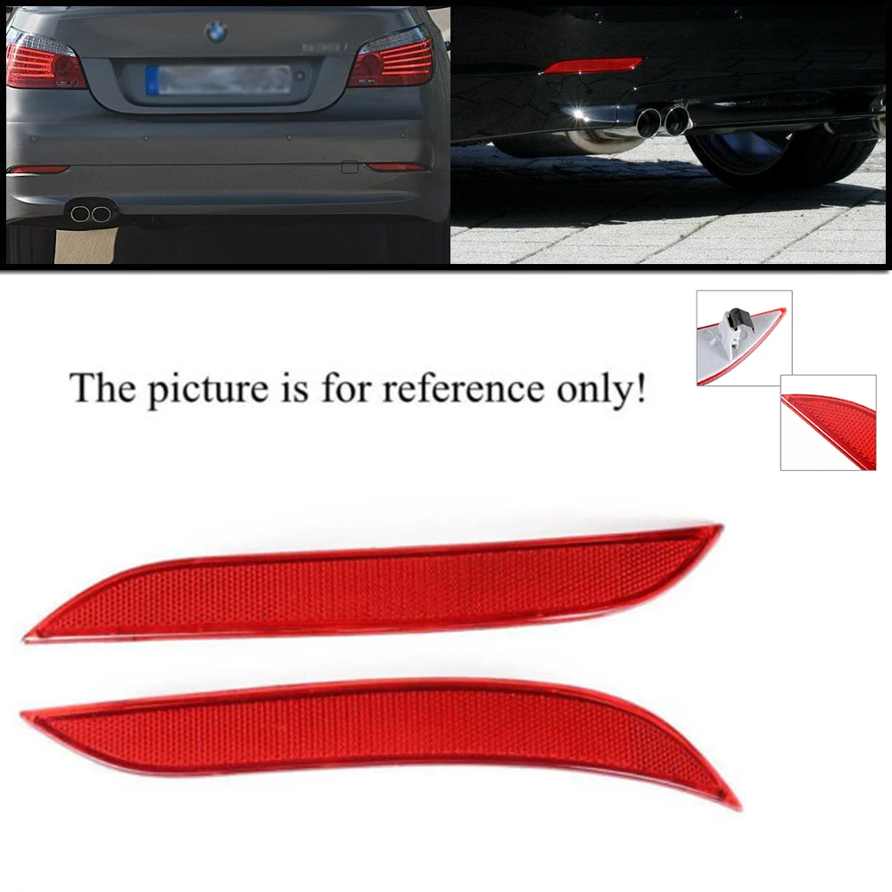 Фонарь отражатель заднего бампера для BMW E60 2003 2007 левый/правый предупреждающий