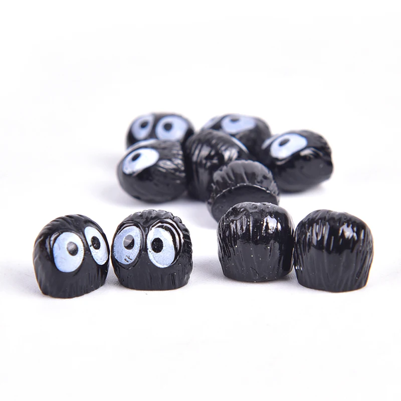 

10 Pcs Set Mini Dust Ball Elves Singular Resin Briquettes Toy Miniature Fairy Garden Moss Micro Landscape Ornaments Figure Toys