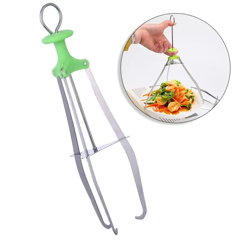 

Термостойкий зажим для горячей пластины Kapmore, 1 шт., нескользящий зажим для чаши из нержавеющей стали, зажим для посуды, кухонные инструменты,...