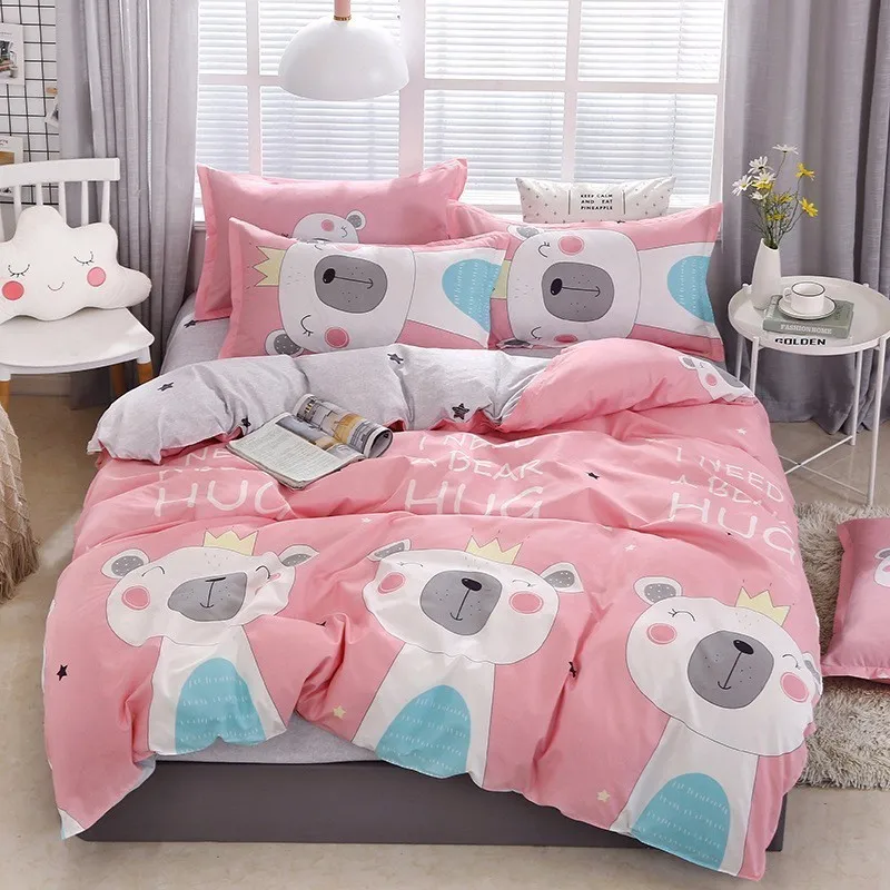 Пододеяльник для взрослых детей и девочек постельный комплект из мягкого хлопка