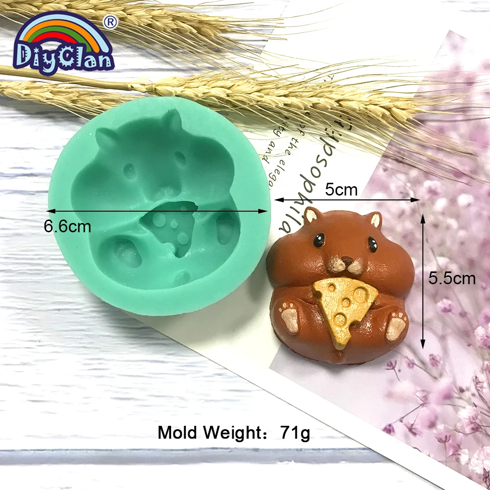 

Хомяк желудь силиконовые помадные формы шоколадный десерт сахарное желе Торт украшения формы DIY Ручная работа штукатурка глина ремесла