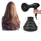 Портативный универсальный складной силиконовый фен для путешествий фен с рассеивателем для волос парикмахерский инструмент телескопическая сушилка для волос