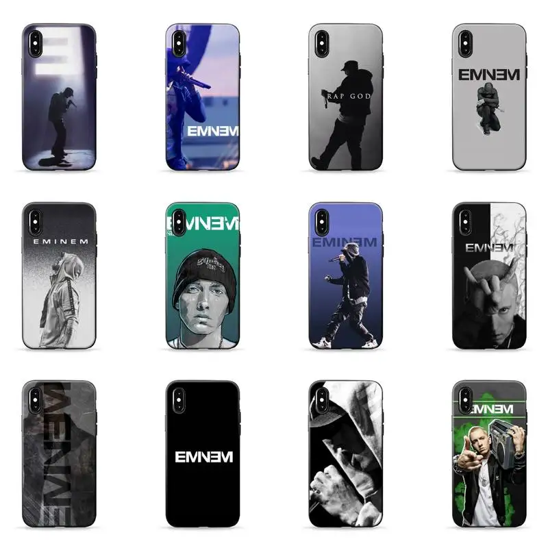 

Eminem Signed Hip Hop Rapper Phone Case for iPhone 7 8 11 12 Pro X XS Max XR Samsung A S 10 20 30 50 70 Plus pro funda