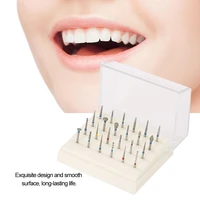 24 holes dental burs holder dental disinfect aluminium instrument diamond burs drill high speed block box teeth whitening tool