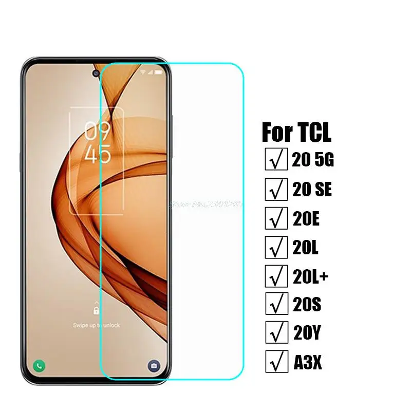2-1PC Protective Glass For TCL 20 R SE 5G Screen Protector 9H Tempered Glass For Cristal TCL 20S 20L+ 20Y A3X Pelicula De Vidrio