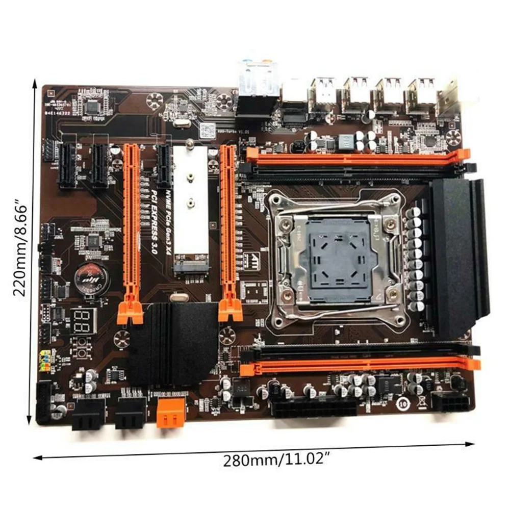

X99-B85 LGA2011-V3 Computer Motherboard Module ECC SATA 3.0 M.2 NVME SSD USB 3.0 DDR4 Memory Support 2678V3CPU
