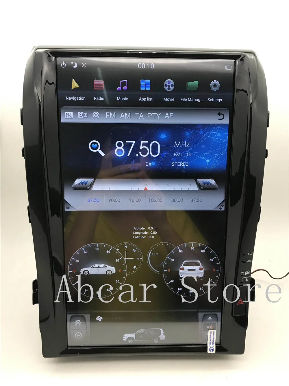 1" Tesla стиль Android 8,1 PX6 HDMI Автомобильный dvd-плеер gps навигация для Toyota LAND CRUISER LC200 2008- радио ips стерео
