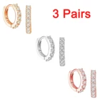 Серьги из натурального кристалла маленькие серьги-кольца цветок для женщин ювелирные изделия на день рождения Подарочные серьги для женщинИскусственные серьги