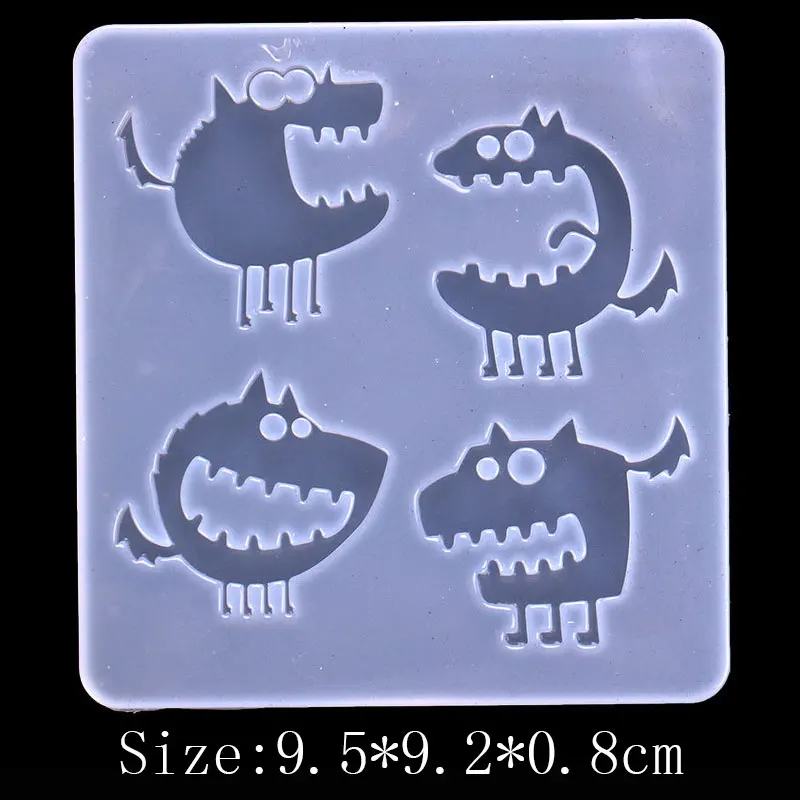 

Little Monster Molds Transparent Epoxy Resin Molds Rectangle Solid Silicone Molds For DIY Making Necklace Jewelry Craft Supplies