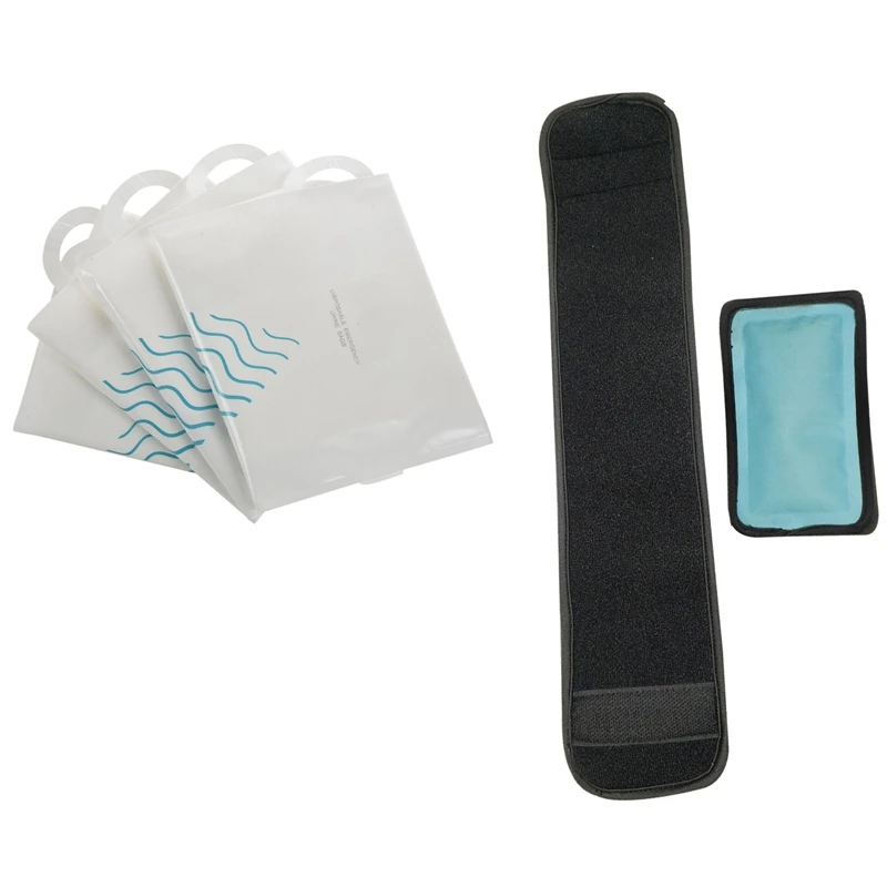 

Одноразовые пакеты для аварийного мочеиспускания на открытом воздухе, 4 шт., 1 шт., для холодной терапии, с ремешком, для холодной и горячей те...