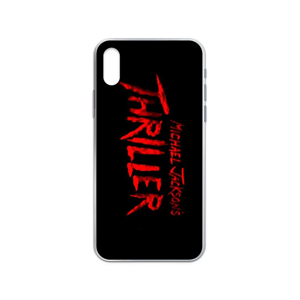 

Michael Jackson Thriller hoesjes Transparent Phone Case cover For iphone 4 4S 5 5C 5S 6 6S PLUS 7 8 X XR XS 11 PRO SE 2020 MAX