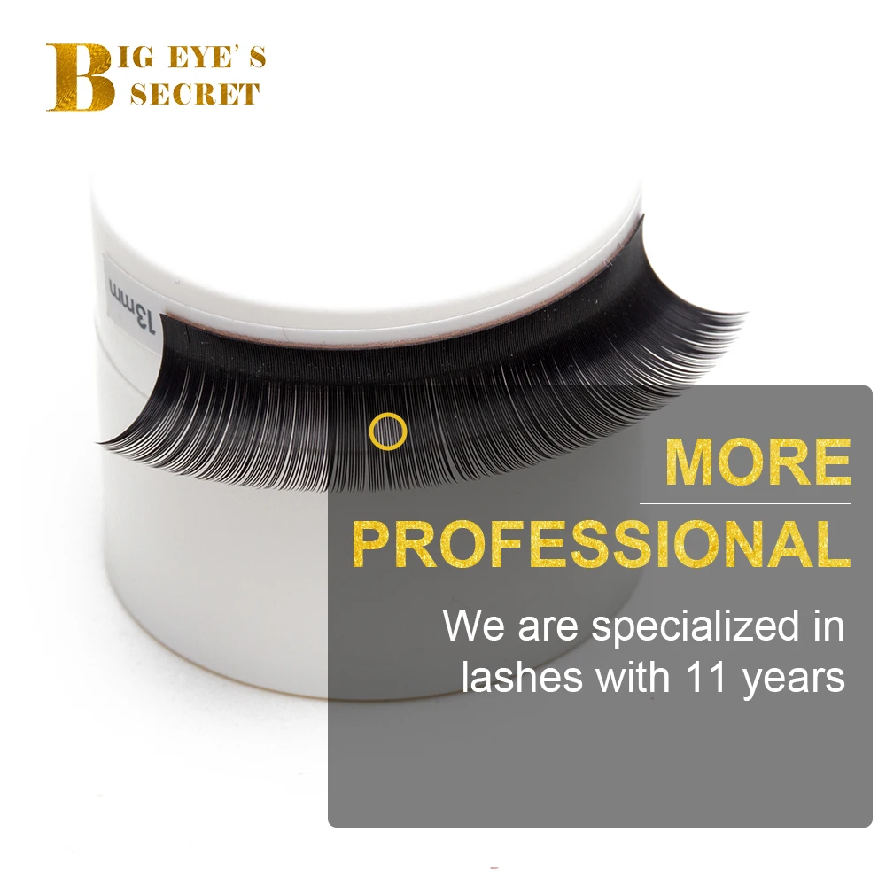 Ресницы большого глаза секретные высокое качество 0 03 мм J B C D L завитые одиночные