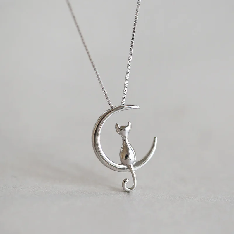 BOSCEN 925 пробы Серебряное ожерелье с подвеской для женщин маленькая девочка