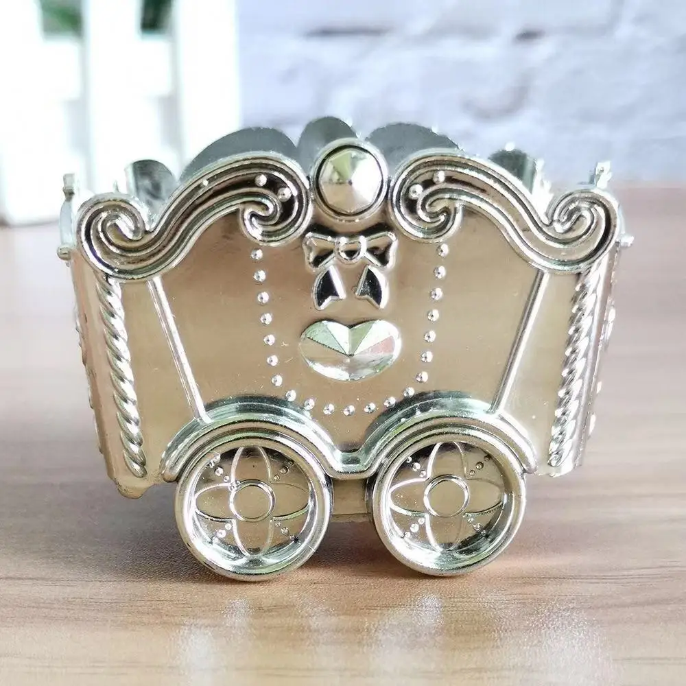 Креативная мини-вагонетка с гальваническим покрытием Золотая и серебряная
