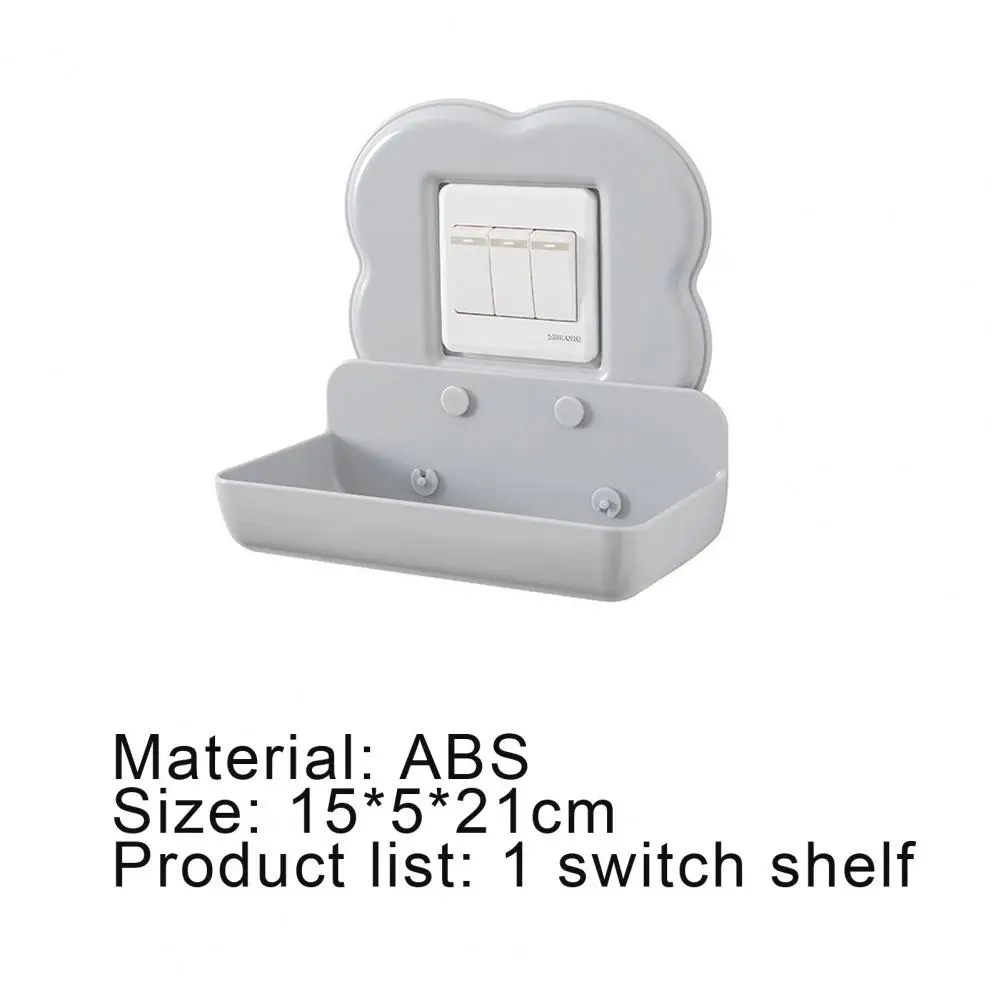 

Switch Sticker Household Multifunctional Simple Nordic Wall Mounted Switch Storage Rack for Bathroom