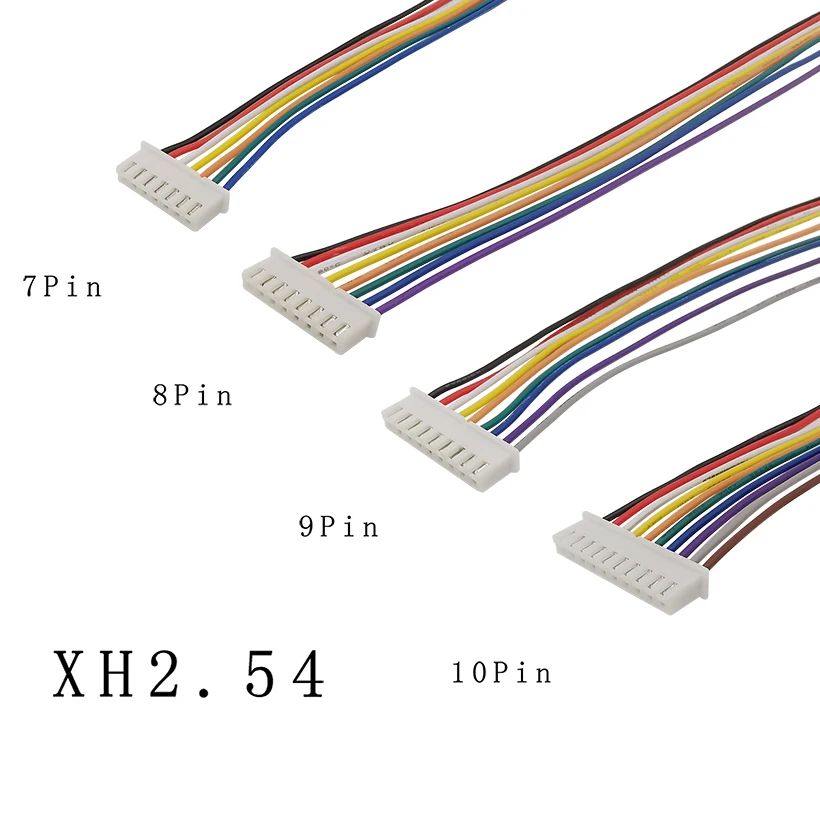 Штекерный соединитель JST 30 см 26AWG XH2.54 2-10 Pin 2 54 мм шаг 2P 3P 4P 5P 6P 7P 8P 9P 10 Кабельный