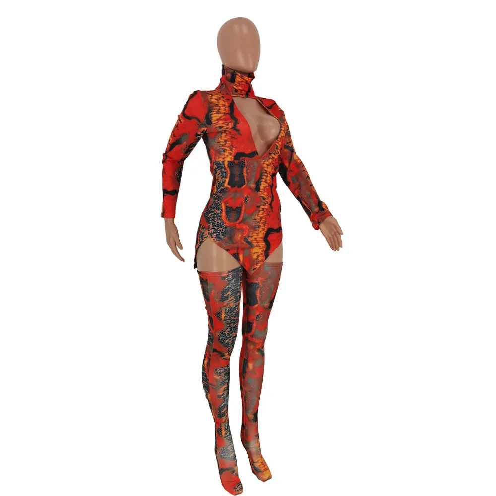 Женское платье со змеиным принтом элегантное облегающее вечернее с глубоким v