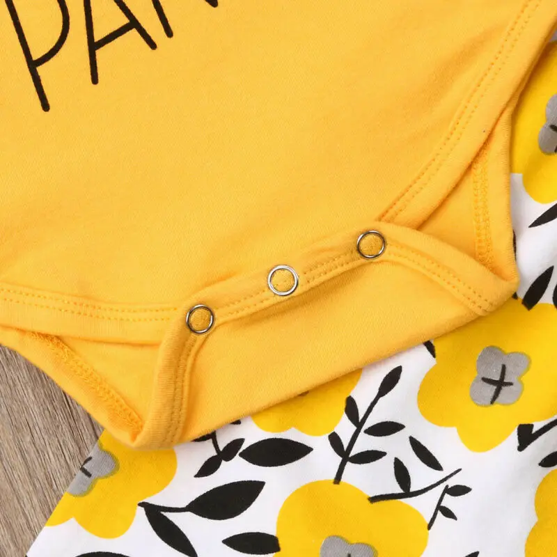 

Newborn Kid Baby Girl Clothes Long Sleeve Romper Tops Pants Outfit Children Clothes Sets 0-24M