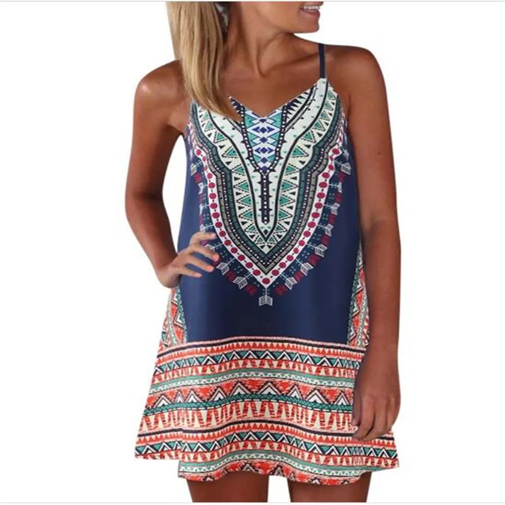 Уличная мода Amazon Горячий стиль 2020 женское сексуальное платье без рукавов с