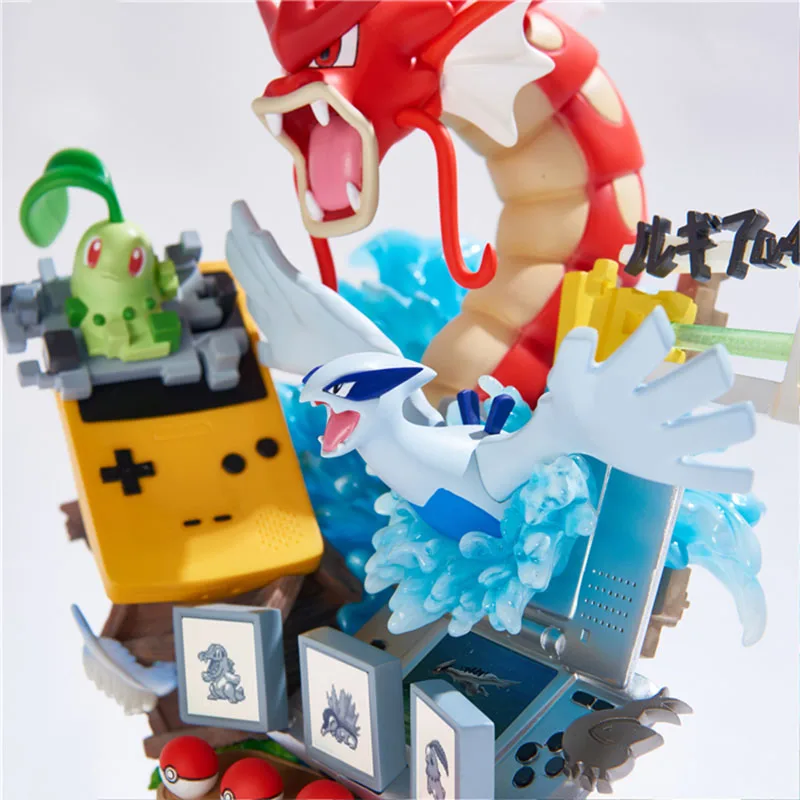 Аниме Gameboy Gyarados Ho-Oh Celebi Chikorita Lugia экшн-фигурка игрушки Dreamlike pkm Фигурка Статуя из смолы коллекция подарки
